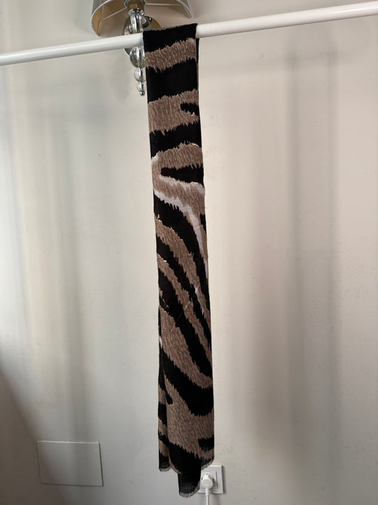 🦓 Pañuelo/Chal con Estampado Cebra y Toques de Brillo