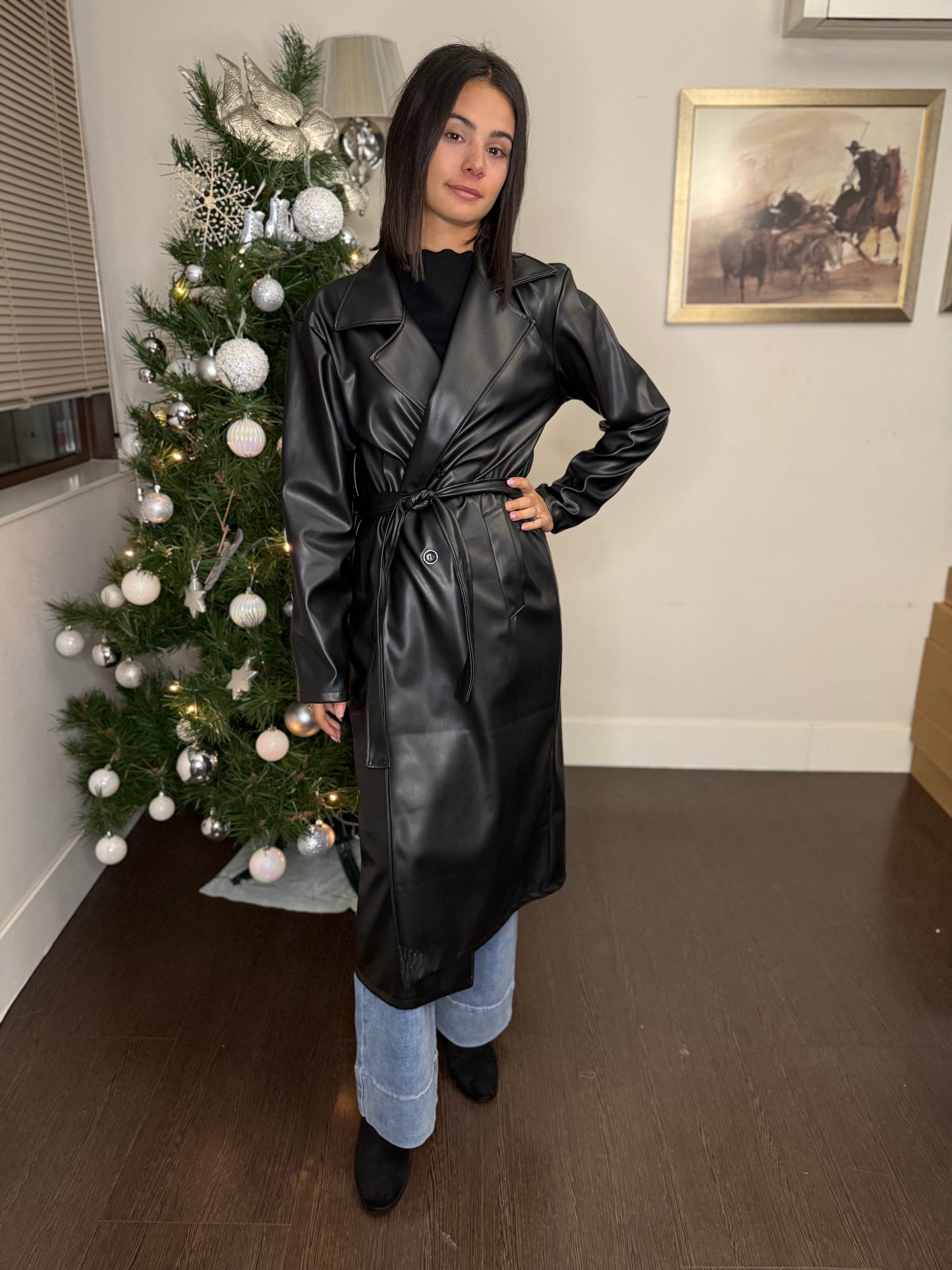 🧥 Gabardina de Polipiel 'Urban Chic' (Vegan Leather Trench Coat) 💥