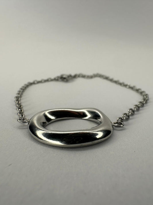 〰️ Pulsera "Forma Orgánica" - Minimalista y Escultural (Dorado y Plata) ✨