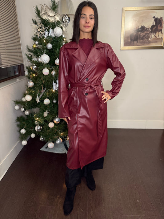 🧥 Gabardina de Polipiel 'Urban Chic' (Vegan Leather Trench Coat) 💥