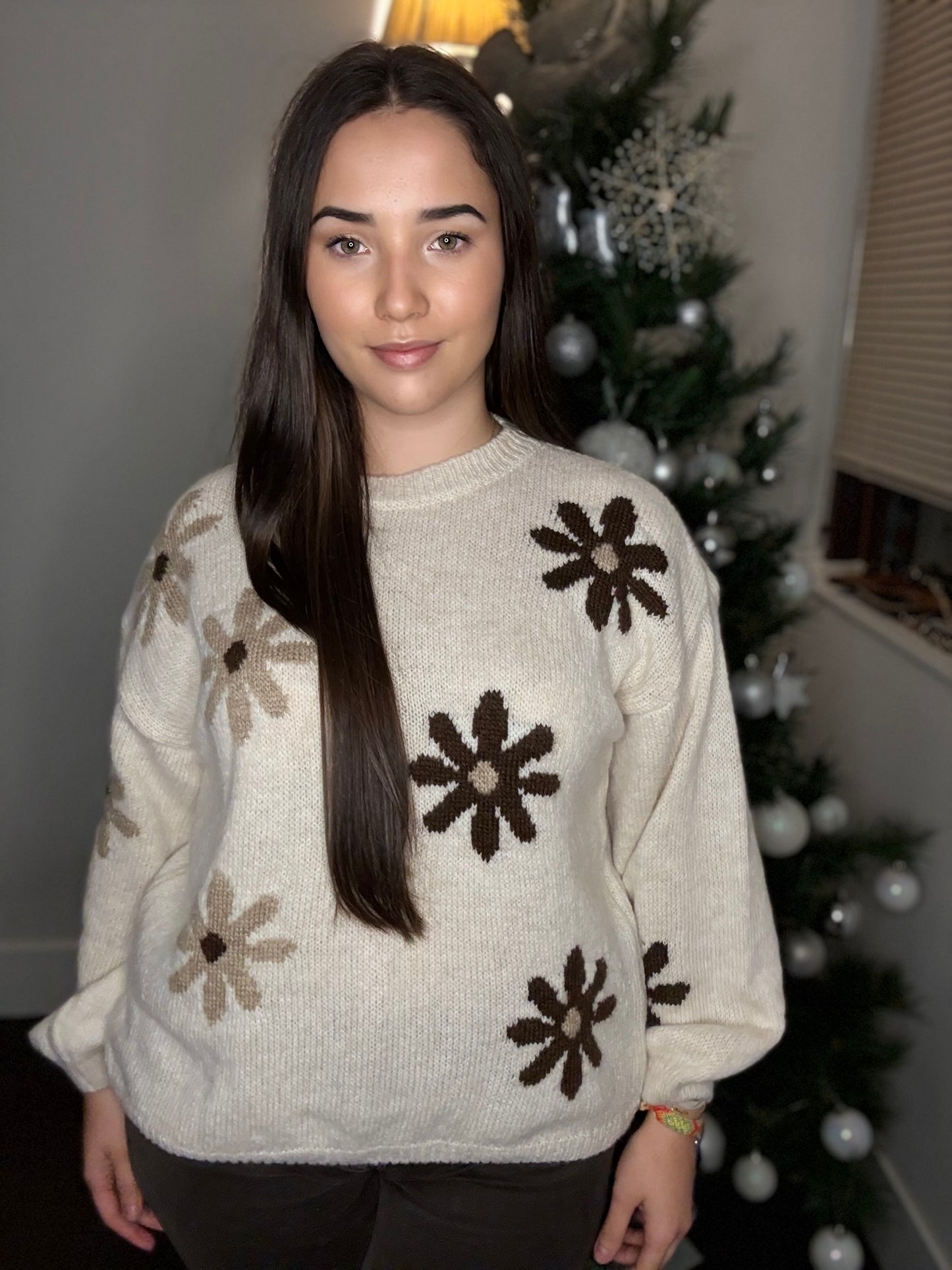 🌼 jersey Oversize con Diseño Floral