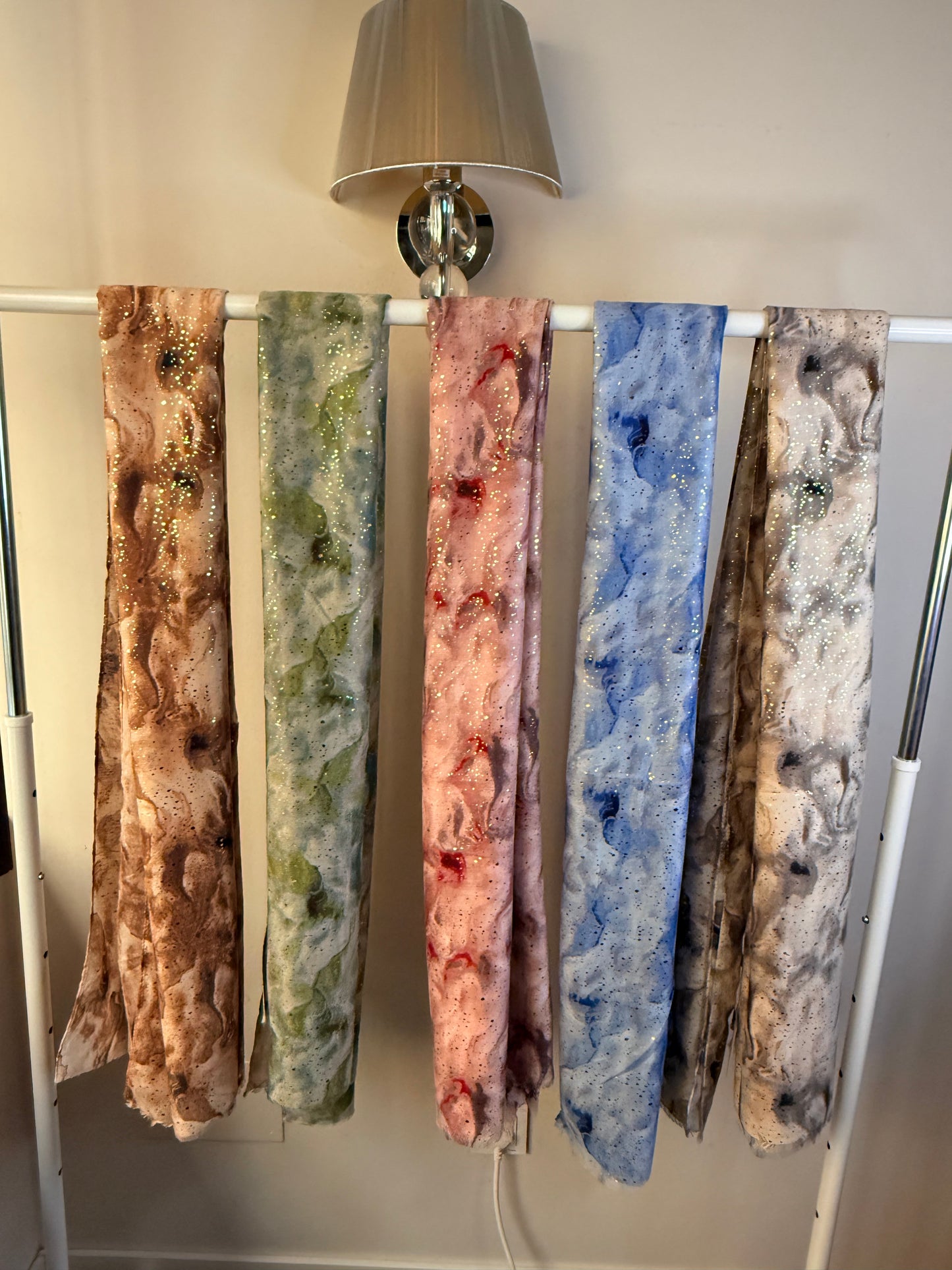 ✨ Pañuelos con Efecto Mármol y Glitter✨