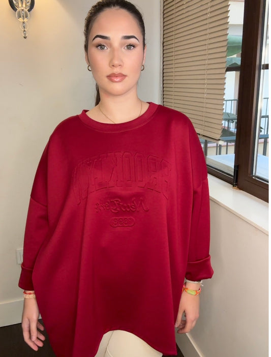 Sudadera Oversize 'Brooklyn' con Relieve - Varios Colores