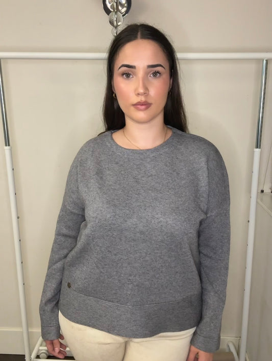 👕Jersey Básico de Punto con Cuello Redondo