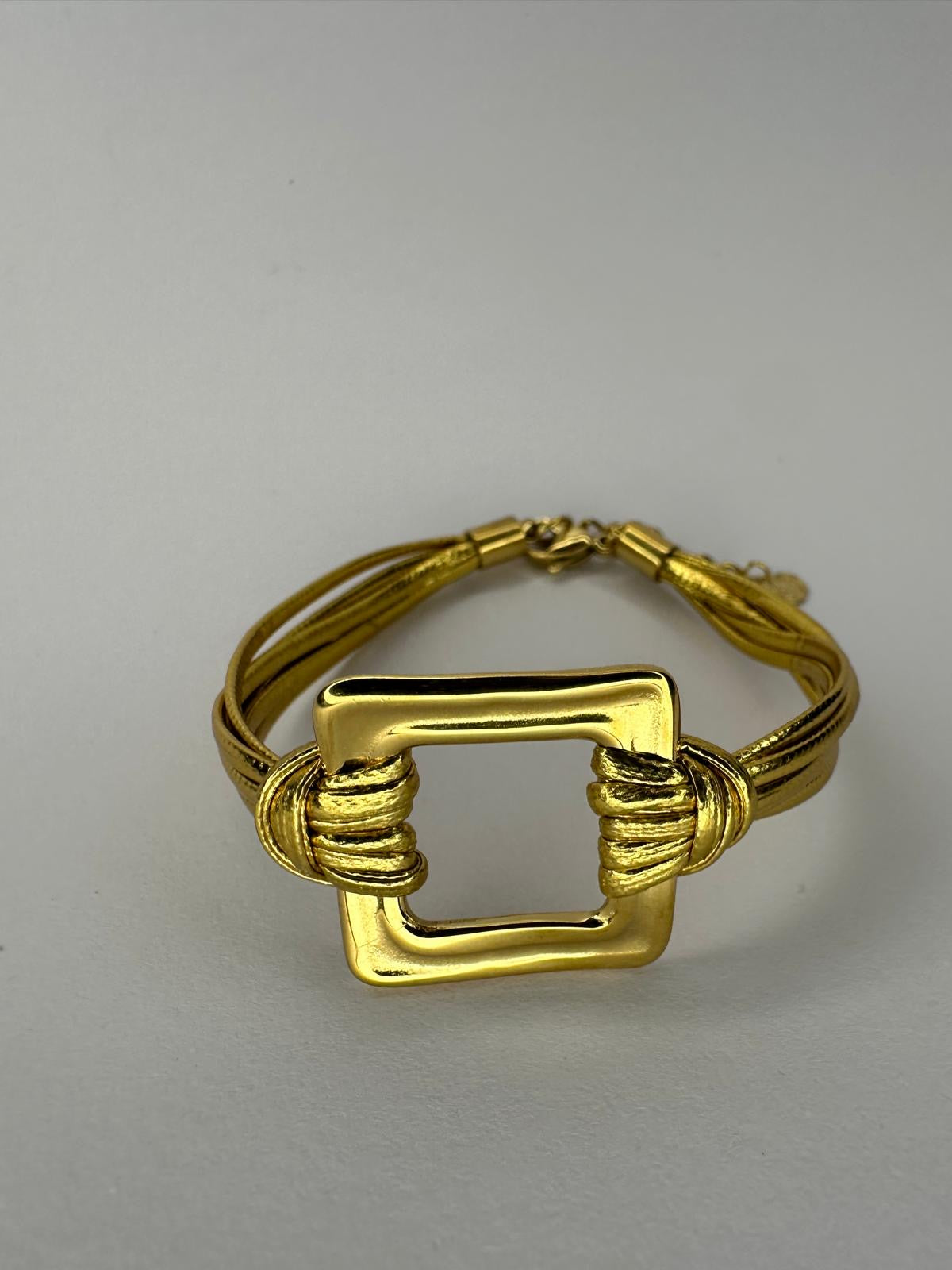 📐 Pulsera "Nudo Geométrico" (Dorado) 💎