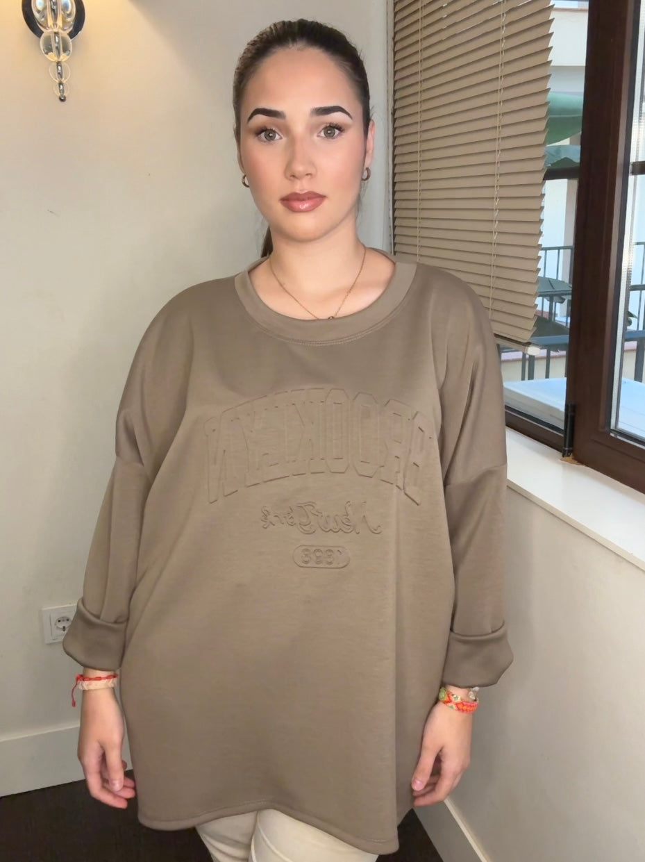 Sudadera Oversize 'Brooklyn' con Relieve - Varios Colores