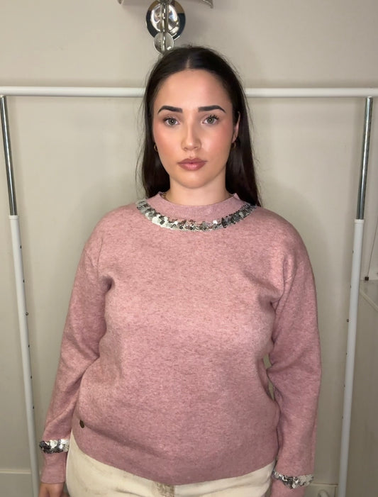 ✨ Jersey de Punto Suave con Lentejuelas