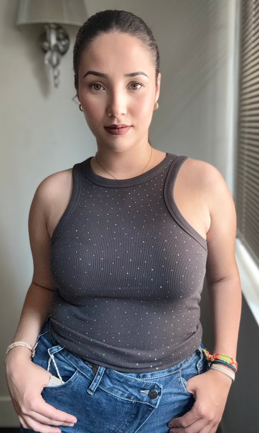 Top Essencial con Brillo