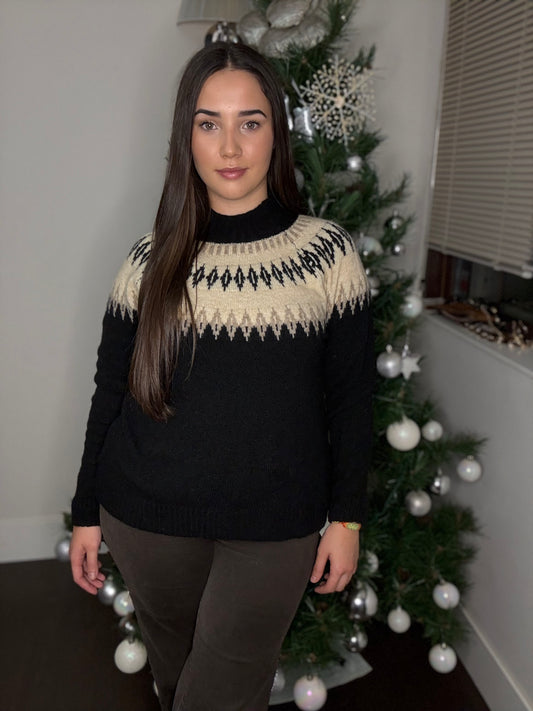 ❄️ Jersey de Diseño Nórdico 'Fair Isle' - Elegancia Acogedora 🎄