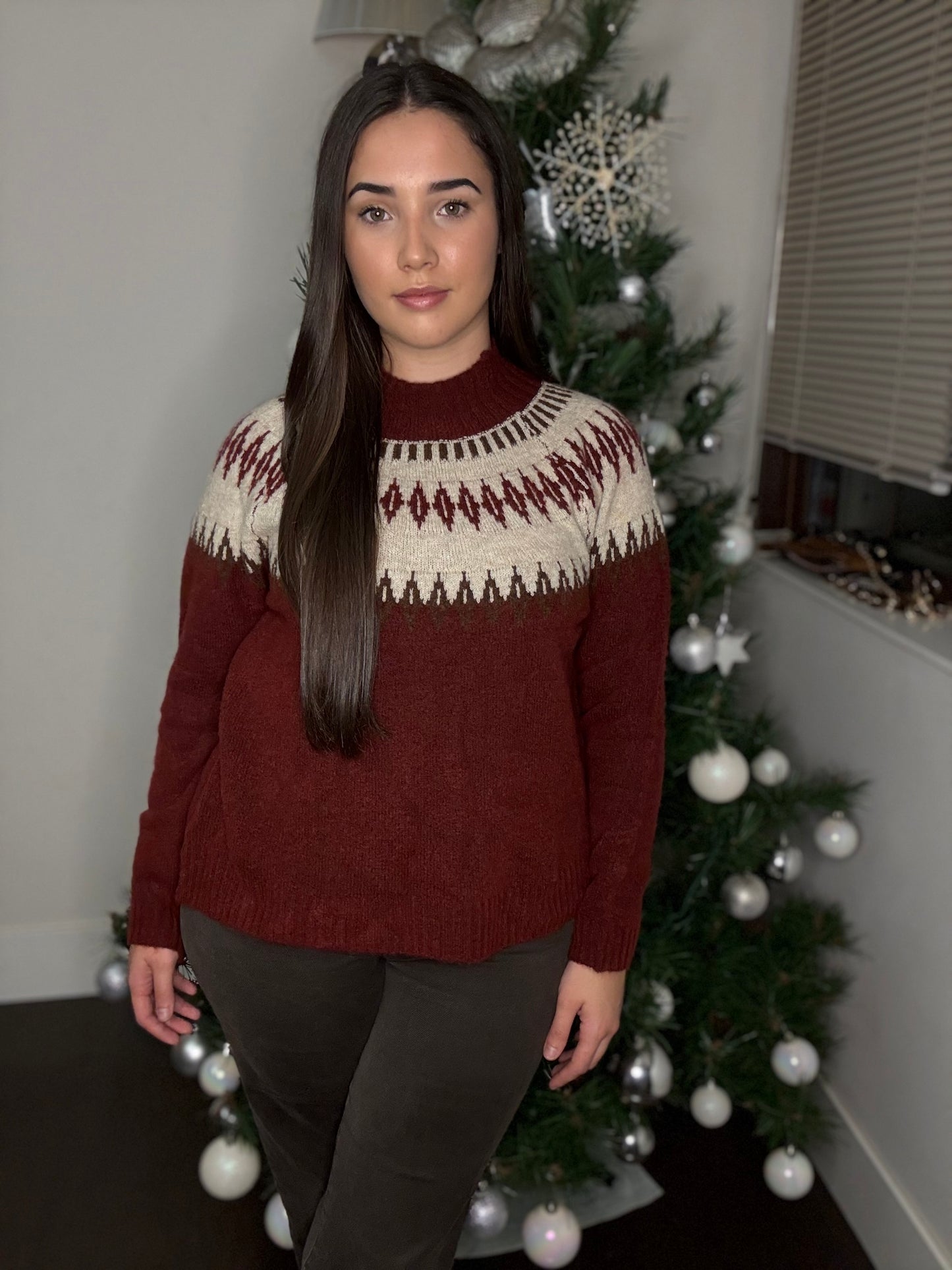 ❄️ Jersey de Diseño Nórdico 'Fair Isle' - Elegancia Acogedora 🎄