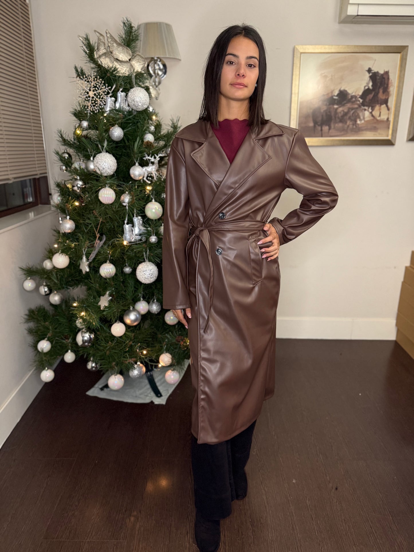 🧥 Gabardina de Polipiel 'Urban Chic' (Vegan Leather Trench Coat) 💥