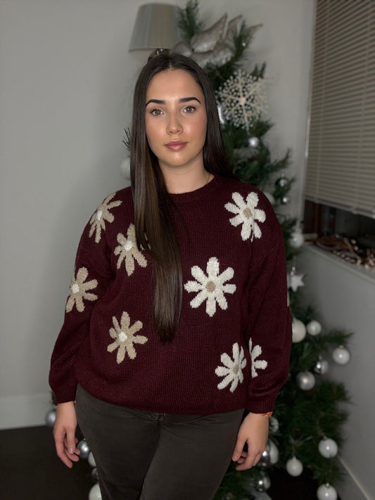 🌼 jersey Oversize con Diseño Floral