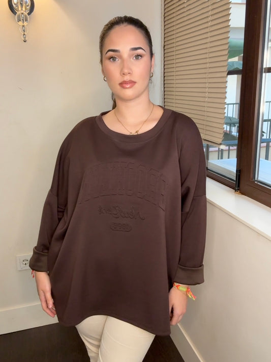 Sudadera Oversize 'Brooklyn' con Relieve - Varios Colores