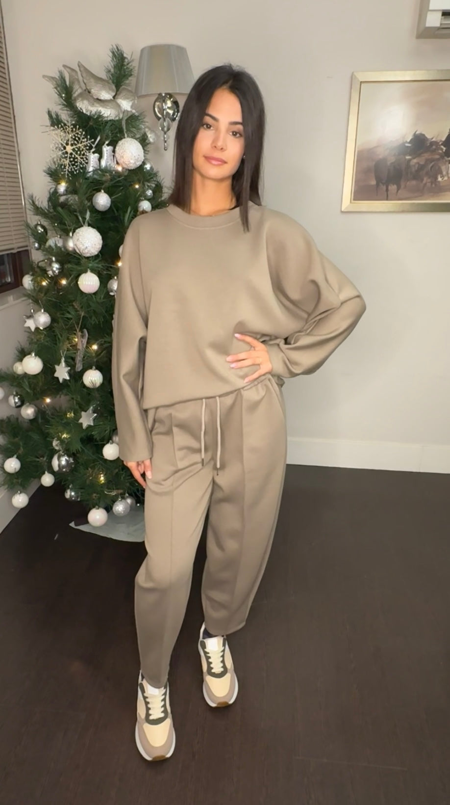 🧘 Conjunto Lounge Luxe de 2 Piezas - Oversize y Jogger